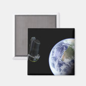 Spitzer startet kurz nach dem Start die Erde Magnet (Vorderseite/Rückseite)