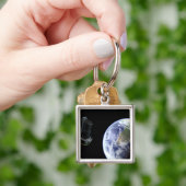 Spitzer startet kurz nach dem Start die Erde Schlüsselanhänger (Hand)