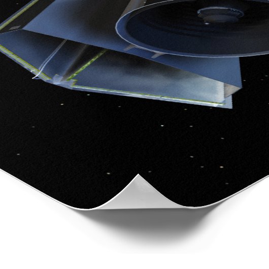 Spitzer zeigt seine Hochverstärkantenne Poster (Ecke)