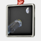 Spitzer zeigt seine Hochverstärkantenne Silbernes Ornament (Links)