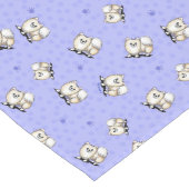Spitzes Blauer Tischläufer (Ecke)