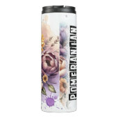 Spitzes floraler Traum Thermosbecher (Rückseite)