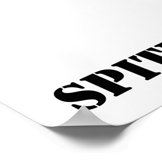 Spitzfeuerbildung Poster (Ecke)