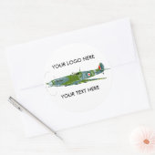 Spitzfeuerklammer Runder Aufkleber (Umschlag)