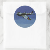 Spitzfeuerklammer Runder Aufkleber (Tasche)