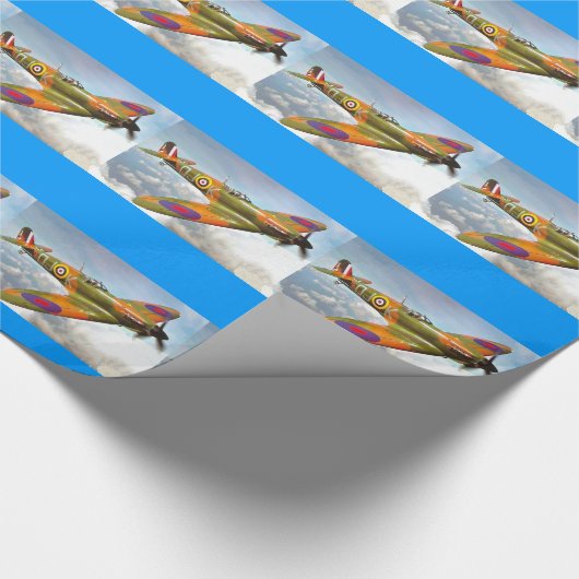 Spitzfeuerpapier mit allen Flugzeug Geschenkpapier (Ecke)