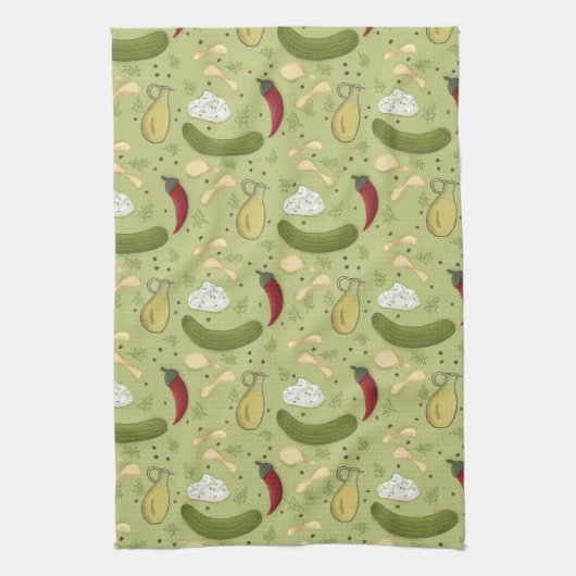 Spitzfleckente Kartoffelchips Geschirrtuch (Vertikal)