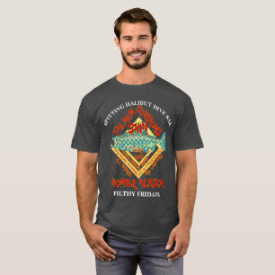 SPITZHALIBUT TAUCHEN BAR HOMER ALASKA SCHACK AK T-Shirt