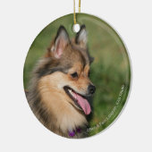 Spitzheadshot-Keuchen Keramik Ornament (Links)