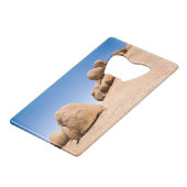 Spitzkoppe Geldbeutel Flaschenöffner (Vorderseite Schrägansicht)