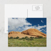 Spitzkoppe oder Spitzkuppe, arider Berg Postkarte (Vorne/Hinten)