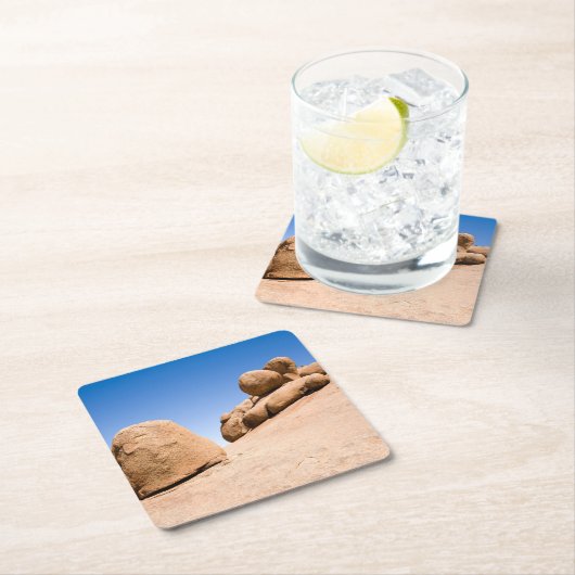 Spitzkoppe Rechteckiger Pappuntersetzer (Vor Ort)