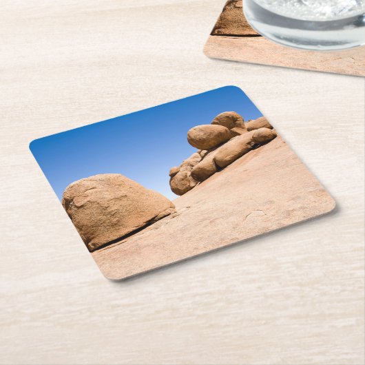 Spitzkoppe Rechteckiger Pappuntersetzer (angewinkelt)