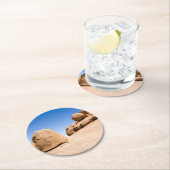 Spitzkoppe Runder Pappuntersetzer (Vor Ort)