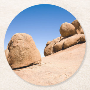 Spitzkoppe Runder Pappuntersetzer