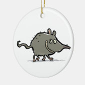 Spitzmaus Keramik Ornament (Links)