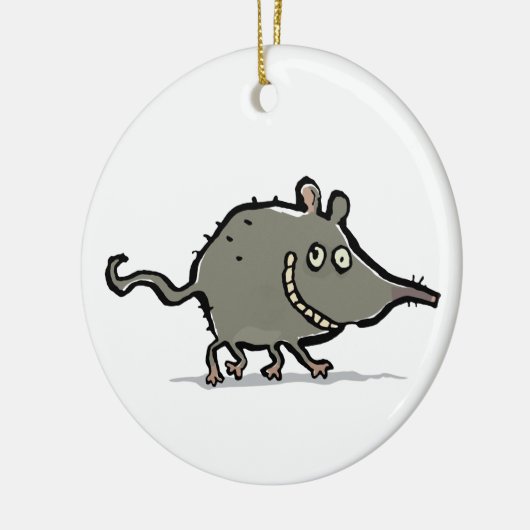 Spitzmaus Keramik Ornament (Links)