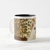 Spitzmischung Zweifarbige Tasse (Vorderseite Links)