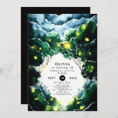 Spitzschwanz-Wald zum Geburtstag Einladung (Vorne/Hinten)