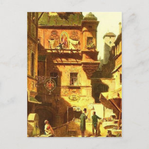 Spitzweg - Kunst & Wissenschaft Postkarte