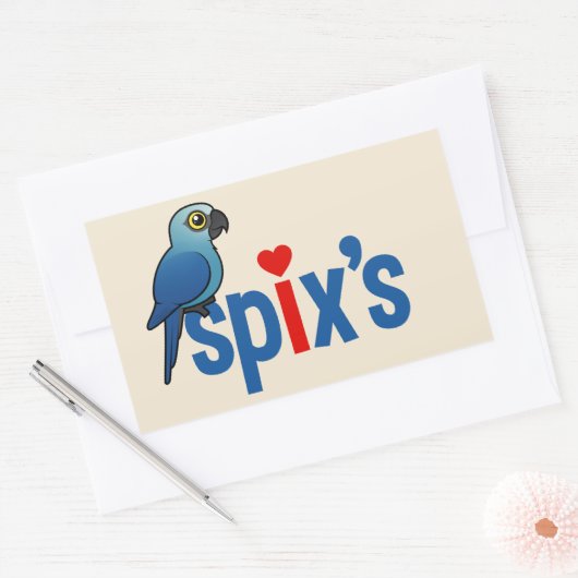Spix-Liebe Rechteckiger Aufkleber (Umschlag)