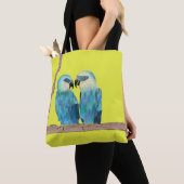 Spix's Macaws auf einem Tote Bag Tasche (Von Nahem)