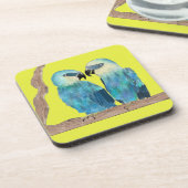 Spix's Macaws auf einem Untersetzer-Set Getränkeuntersetzer (Linke Seite)