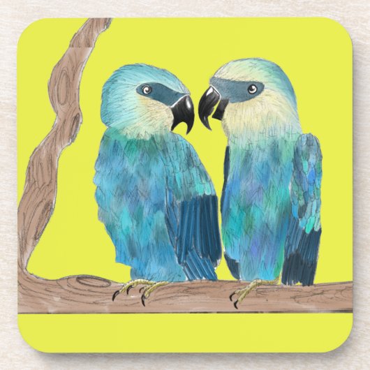 Spix's Macaws auf einem Untersetzer-Set Getränkeuntersetzer (Vorderseite)