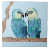 Spix's Macaws auf einer Keramik - (B) Fliese (Vorderseite)