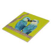 Spix's Macaws auf einer Keramik - (G) Fliese (Seite)