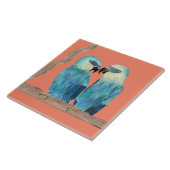 Spix's Macaws auf einer Keramik - (O) Fliese (Seite)