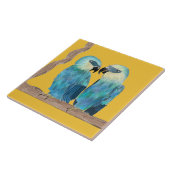 Spix's Macaws auf einer Keramik - (Y) Fliese (Seite)