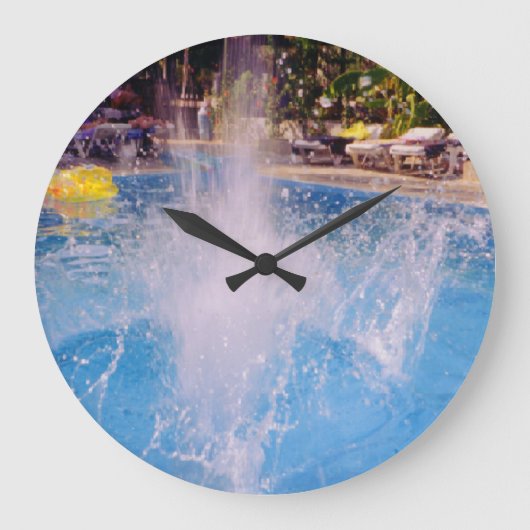 Splash 3 große wanduhr (Vorderseite)