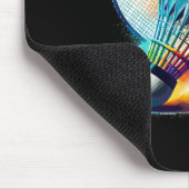 Splash Art Badminton Player Shuttle Racket Sports Mousepad (Ecke)