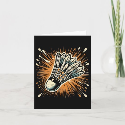 Splash Art Badminton Shuttle Karte (Vorderseite)