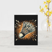 Splash Art Badminton Shuttle Karte (Gelbe Blume)