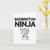 Splash Art Badminton Shuttle Karte (Gelbe Blume)