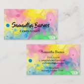 Splash Art Business Card Visitenkarte (Vorne/Hinten)
