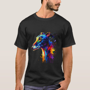 Splash Art Englischer Windhund Englischer Windhund T-Shirt