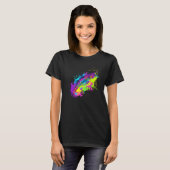 Splash Art Fisch Angeln T-Shirt (Vorne ganz)