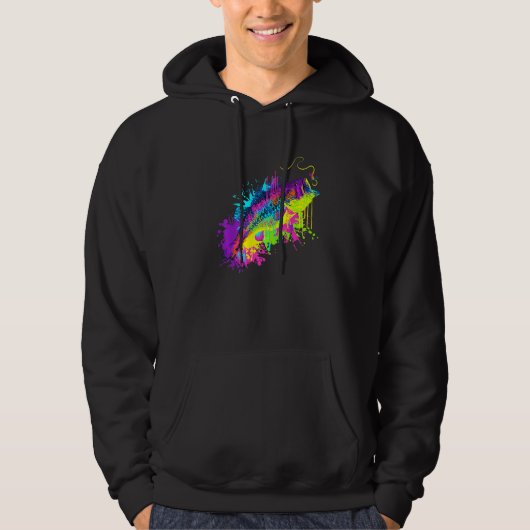 Splash Art Fish Hoodie (Vorderseite)