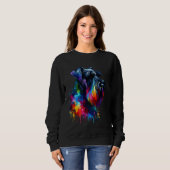 Splash Art Giant Schnauzer Sweatshirt (Vorne ganz)