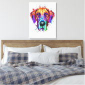 Splash Art Great Dane Puppy Lover Geschenke Leinwanddruck (Insitu (Schlafzimmer))