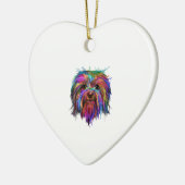 Splash Art Havanese Niedlich Bichon Habanero Gesch Keramik Ornament (Links)