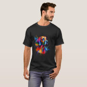Splash Art Pointer Hund T-Shirt (Vorne ganz)