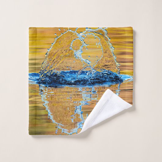 Splash auf einen Fall Abend Badhandtuch Set (Waschlappen)