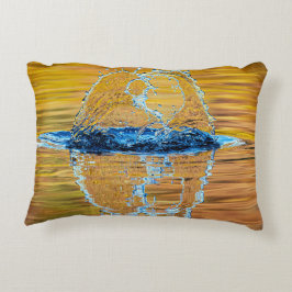 Splash auf einen Fall Abend Dekokissen