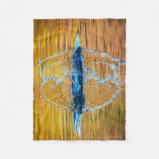 Splash auf einen Fall Abend Fleecedecke (Vorderseite)