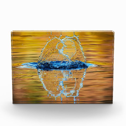 Splash auf einen Fall Abend Fotoblock (Vorderseite)