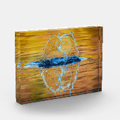 Splash auf einen Fall Abend Fotoblock (Links)